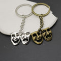 Metal Mask Keychain Bag Charm – Antique Copper view 3