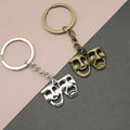 Metal Mask Keychain Bag Charm – Antique Copper view 1
