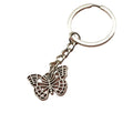 Zinc Alloy Butterfly Keychain Minimalist Bag Charm Key Ring Gift view 5