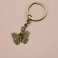 Zinc Alloy Butterfly Keychain Minimalist Bag Charm Key Ring Gift view 6