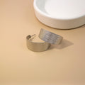 Metal C Shape Stud Earrings With Silver Pin Cat Paw Hollow Geometric Hoop Statement Jewelry view 2