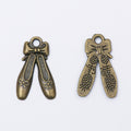 Zinc Alloy Ballet Shoes Charm Pendant for DIY Necklace Bracelet Jewelry Making view 2