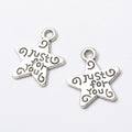 Zinc Alloy Five-point Star Charm Pendant No.346163 for DIY Necklace Bracelet Jewelry Making view 3