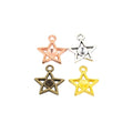 Zinc Alloy Five-point Star Charm Pendant for DIY Necklace Bracelet Jewelry Making view 5