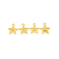 Zinc Alloy Five-point Star Charm Pendant for DIY Necklace Bracelet Jewelry Making view 4