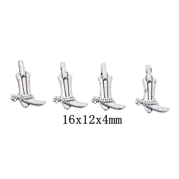 Antique Silver Zinc Alloy Ice Skate Charm Pendant for DIY Necklace Bracelet Jewelry Making