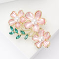 Elegant Alloy Camellia Flower Brooch Pin For Women's Apparel view 3