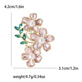 Elegant Alloy Camellia Flower Brooch Pin For Women's Apparel view 4