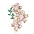 Elegant Alloy Camellia Flower Brooch Pin For Women's Apparel view 5