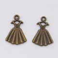 Zinc Alloy Dress Charm Pendant for DIY Necklace Bracelet Jewelry Making view 2