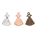 Zinc Alloy Dress Charm Pendant for DIY Necklace Bracelet Jewelry Making view 5