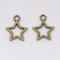 Zinc Alloy Star Charm Pendant for DIY Necklace Bracelet Jewelry Making view 3