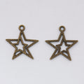 Zinc Alloy Pentagon Charm Pendant for DIY Necklace Bracelet Jewelry Making view 3