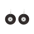Creative Vinyl Record Disc Acrylic Alloy Drop Earrings For Women Geometric Round Letter Charm Earrings view 5