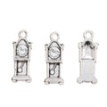 Zinc Alloy Clock Charm Pendant No.525649 for DIY Necklace Bracelet Jewelry Making view 3