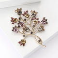 Alloy Rhinestone Tree Brooch For Women's Clothing Decoration view 2