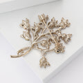 Alloy Rhinestone Tree Brooch For Women's Clothing Decoration view 3
