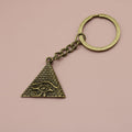 Zinc Alloy Pyramid Eye Keychain Bag Charm Gift view 6