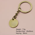 Zinc Alloy Never Give Up Quote Keychain Gift view 2