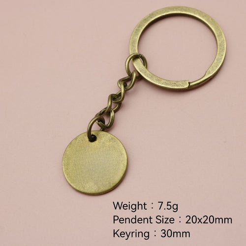 Zinc Alloy Never Give Up Quote Keychain Gift