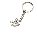 Zinc Alloy Rocking Horse Keychain Bag Charm Gift view 5