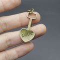 Zinc Alloy Shovel Keychain Tool Gift Key Ring view 3