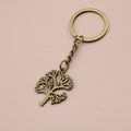 Metal Peace Tree Keychain Nature Bag Charm Gift view 6