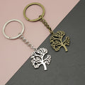 Metal Peace Tree Keychain Nature Bag Charm Gift view 1
