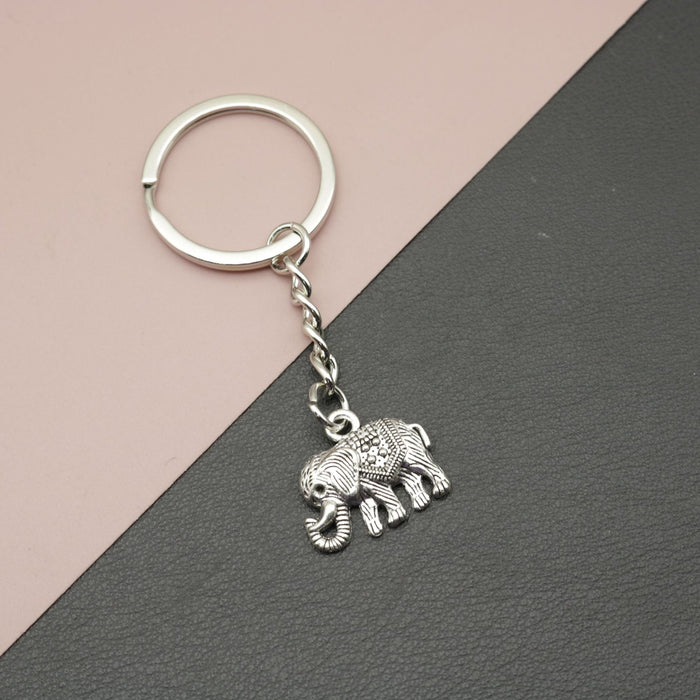 Metal Elephant Keychain Bag Charm (5402)