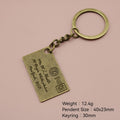 Zinc Alloy Envelope Letter Keychain Bag Charm Gift view 2