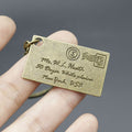 Zinc Alloy Envelope Letter Keychain Bag Charm Gift view 4