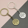 Metal Double Sided Tree Of Life Keychain Key Ring Gift view 1