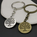 Metal Double Sided Tree Of Life Keychain Key Ring Gift view 4