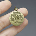 Metal Double Sided Tree Of Life Keychain Key Ring Gift view 3