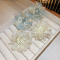 Korean Style Alloy Flower Mesh Stamen Stud Earrings Sweet Summer Floral Ear Jewelry view 4