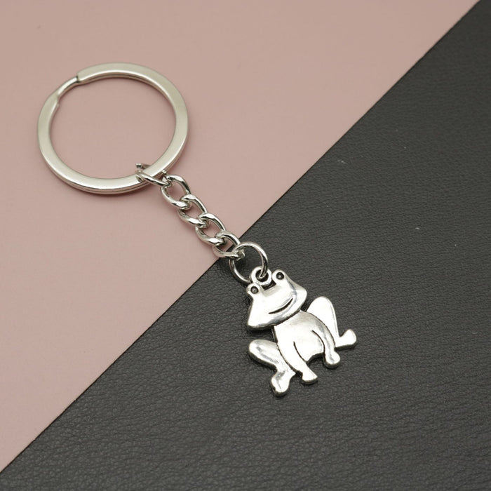 Zinc Alloy Frog Keychain for Bag Charm Gift