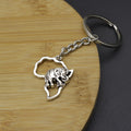 Metal Elephant Keychain For Bag Charm Key Ring Gift view 3