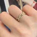 Korean Minimalist Chain Design Ring For Women Versatile Cool Style Fashion Personality Jewelry view 4