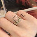 Korean Minimalist Chain Design Ring For Women Versatile Cool Style Fashion Personality Jewelry view 5