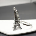 Metal Eiffel Tower Keychain For Bag Charm Gift – Silver view 3