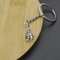 Metal Santa Claus Keychain Christmas Holiday Bag Charm Gift view 3