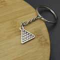 Metal Billiard Snooker Ball Keychain Sports Key Ring Gift view 4