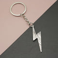 Metal Lightning Bolt Keychain Bag Charm view 1
