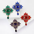 Alloy Crystal Pendant Brooch Pin For Suits And Evening Dresses view 2