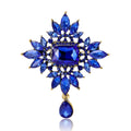 Alloy Crystal Pendant Brooch Pin For Suits And Evening Dresses view 5