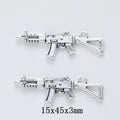 Antique Silver Zinc Alloy Gun Charm Pendant for DIY Necklace Bracelet Jewelry Making view 1