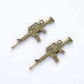 Zinc Alloy Gun Charm Pendant No.750661 for DIY Necklace Bracelet Jewelry Making view 3