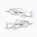 Zinc Alloy Gun Charm Pendant for DIY Necklace Bracelet Jewelry Making view 2
