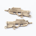 Zinc Alloy Gun Charm Pendant for DIY Necklace Bracelet Jewelry Making view 3