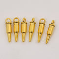 Zinc Alloy Bullet Charm Pendant for DIY Necklace Bracelet Jewelry Making view 3